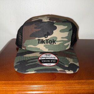 TikTok Camo Trucker SnapBack Cap